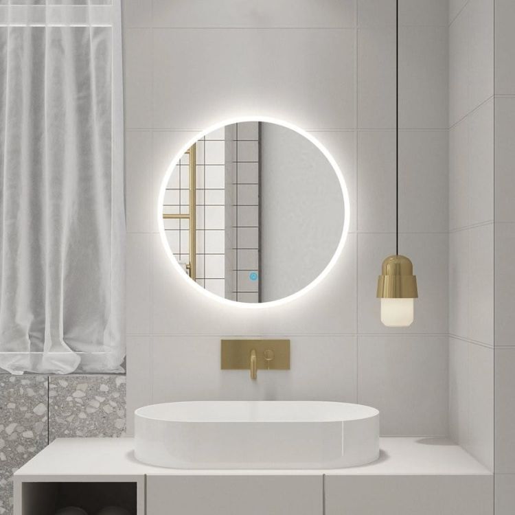 URSA lustro z podświetleniem LED średnica 60cm, czujnik dotykowy, ściemnialne