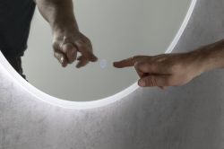 URSA lustro z podświetleniem LED średnica 60cm, czujnik dotykowy, ściemnialne
