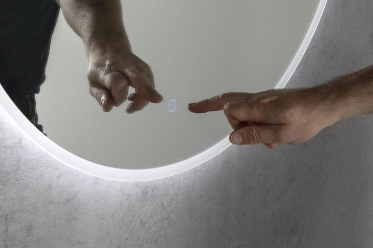 URSA lustro z podświetleniem LED średnica 60cm, czujnik dotykowy, ściemnialne