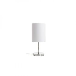 NYC/RON 15/20 stołowa  Polycotton biała/chrom 230V LED E27 15W