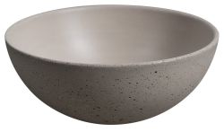 MINOR umywalka betonowa nablatowa, średnica 26cm, piaskowy
