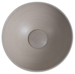 MINOR umywalka betonowa nablatowa, średnica 26cm, piaskowy