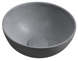 MINOR umywalka betonowa nablatowa, średnica 26cm, szary