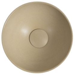 MINOR umywalka betonowa nablatowa, średnica 26cm, żółty