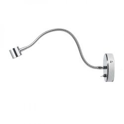 BOB na elastycznym ramieniu  chrom 230V/500mA LED 3W 45°  3000K