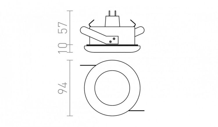 ACUA wpuszczana biała  12V GU5,3 50W IP44