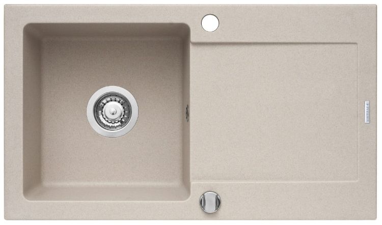 Zlewozmywak granitowy 76x44 cm 1B 1D Pyramis Mido 070001101Bn piaskowy beż