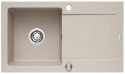 Zlewozmywak granitowy 76x44 cm 1B 1D Pyramis Mido 070001101Sn piaskowy beż