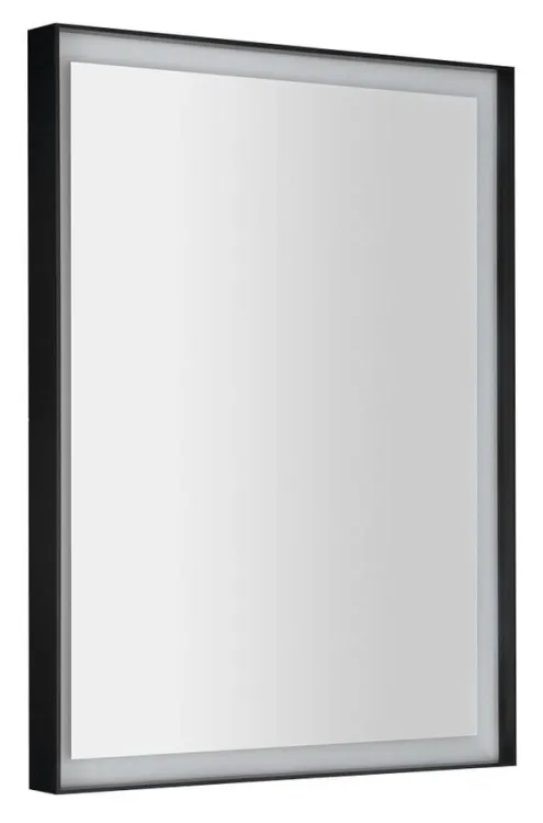 Lustro SORT z oświetleniem LED 60x80cm, bezdotykowy czujnik IR, 2700-6500K, czarny mat