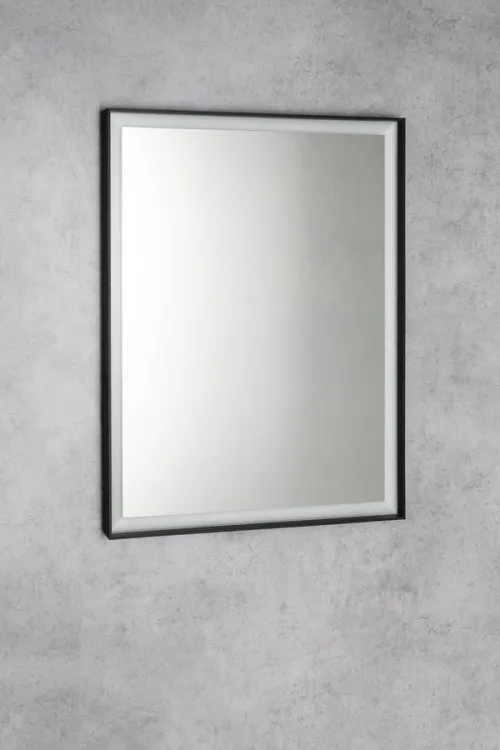 Lustro SORT z oświetleniem LED 60x80cm, bezdotykowy czujnik IR, 2700-6500K, czarny mat