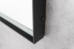 Lustro SORT z oświetleniem LED 60x80cm, bezdotykowy czujnik IR, 2700-6500K, czarny mat