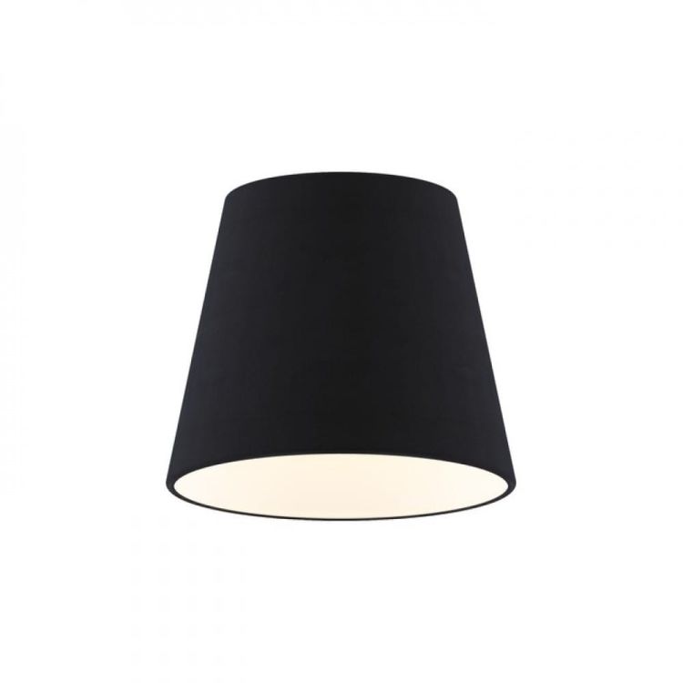 NIZZA 18/15 abażur  Polycotton czarna/białe PCV  max. 28W