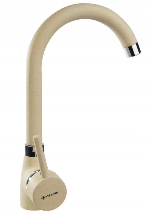 Bateria kuchenna 30 cm z obrotową wylewką Pyramis Bello 090911838 beż piaskowy