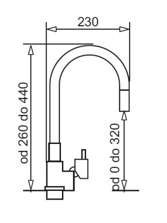 Przejdź do produktu Biała bateria kuchenna z elastyczną wylewką Pyramis Flessi 090919538
