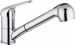 Bateria kuchenna z wyciąganą wylewką Pyramis Fido 090919938 chrom
