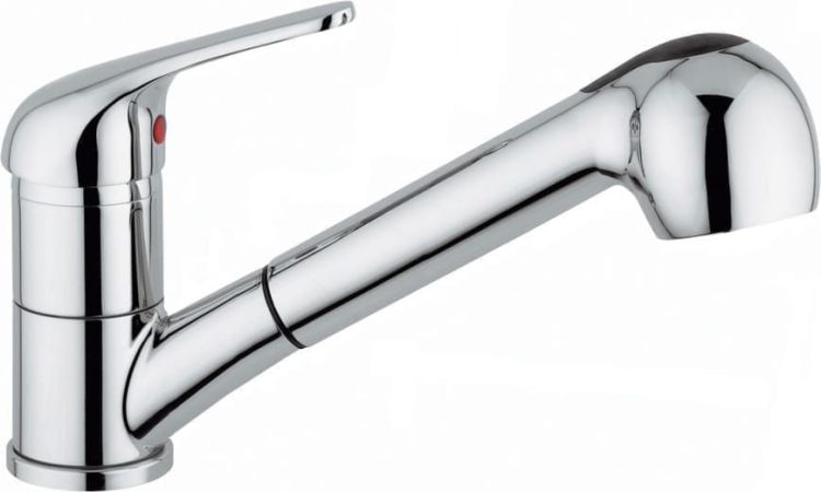 Bateria kuchenna z wyciąganą wylewką Pyramis Fido 090919938 chrom
