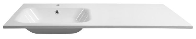 ARECA umywalka kompozytowa 121x51,5cm, lewa, biała