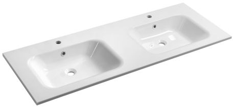 Przejdź do produktu ARECA umywalka kompozytowa podwójna 141x51,5cm, biały