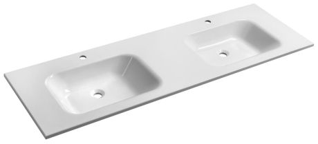 Przejdź do produktu ARECA umywalka kompozytowa podwójna 161x51,5cm, biały