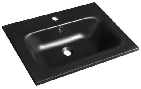 Przejdź do produktu SIDRA umywalka kompozytowa 61x46cm, czarny mat