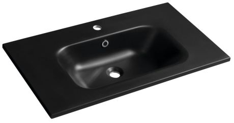 Przejdź do produktu SIDRA umywalka kompozytowa 81x46cm, czarny mat