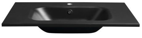 Przejdź do produktu SIDRA umywalka kompozytowa 81x46cm, czarny mat