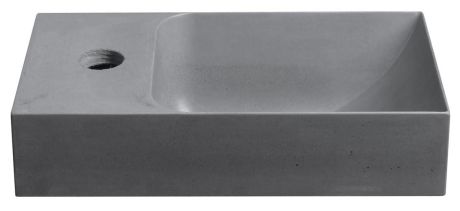 Przejdź do produktu PICCOLINO umywalka betonowa, 30,8x17cm, bateria z lewej strony, szary mat