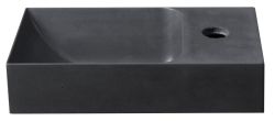PICCOLINO umywalka betonowa, 30,8x10x17cm, bateria z prawej strony, antracyt