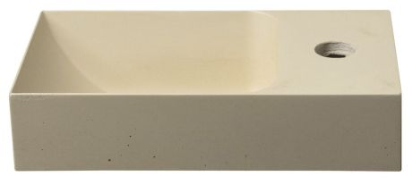 Przejdź do produktu PICCOLINO umywalka betonowa, 30,8x17cm, bateria z prawej strony, żółty mat