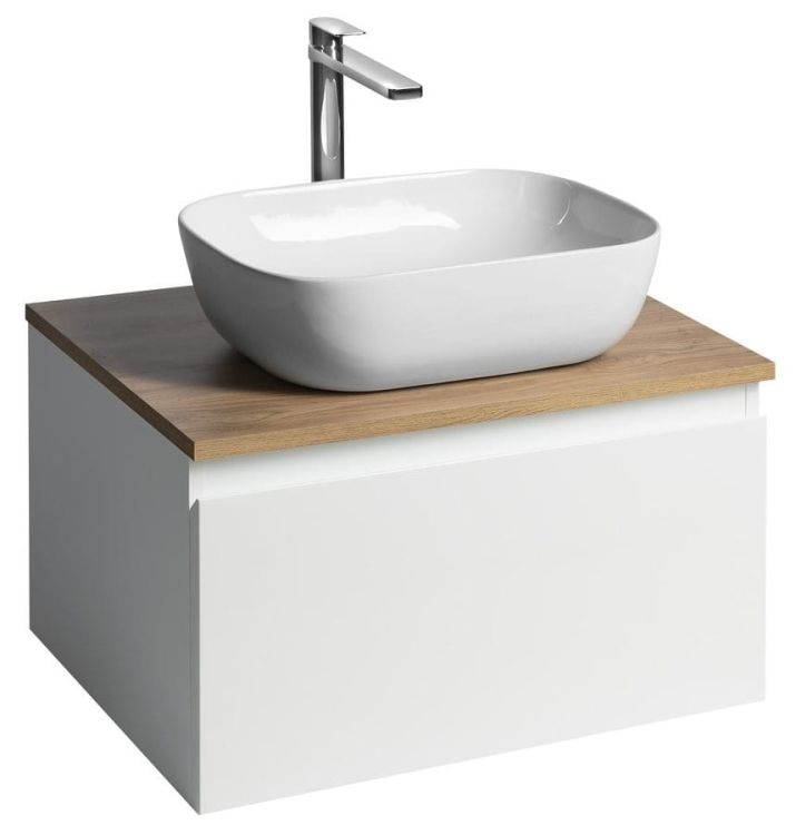 ALTAIR szafka z płytą 62,5 cm, biały/dąb emporio