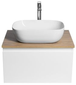 ALTAIR szafka z płytą 62,5 cm, biały/dąb emporio