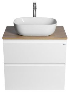 ALTAIR szafka z płytą 68 cm, biały/dąb emporio