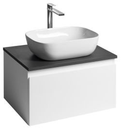 ALTAIR szafka z płytą 62,5 cm, biały/antracyt łupek