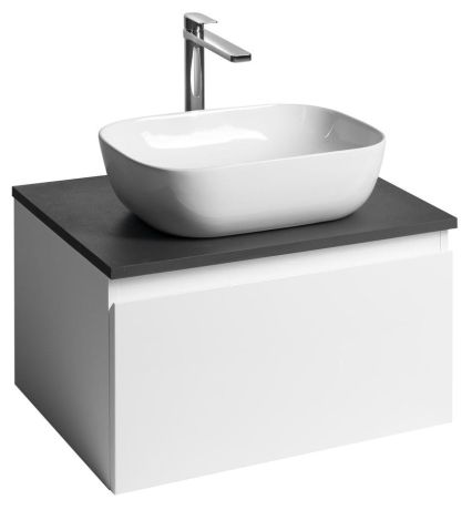 Przejdź do produktu ALTAIR szafka z blatem 62,5 cm, biały/antracyt łupek