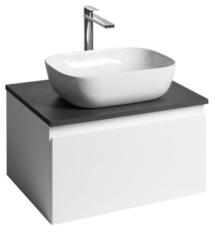 ALTAIR szafka z płytą 62,5 cm, biały/antracyt łupek