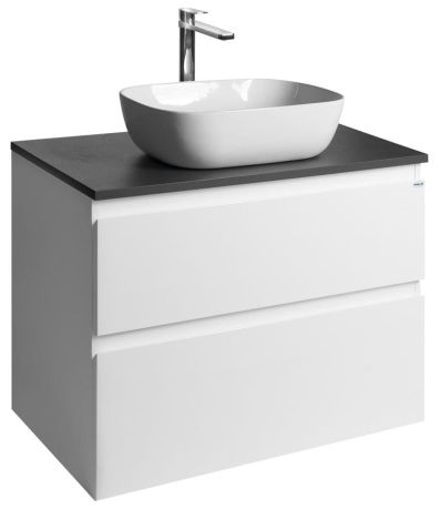 Przejdź do produktu ALTAIR szafka z blatem 78,5 cm, biały/antracyt łupek