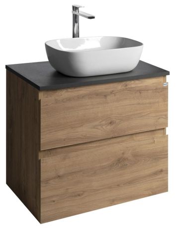 Przejdź do produktu ALTAIR szafka z blatem 68 cm, dąb emporio/antracyt łupek