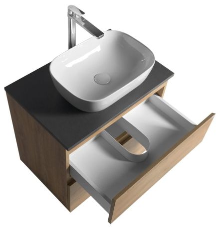 Przejdź do produktu ALTAIR szafka z blatem 68 cm, dąb emporio/antracyt łupek