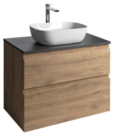 Przejdź do produktu ALTAIR szafka z blatem 78,5 cm, dąb emporio/antracyt łupek