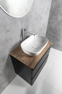 ALTAIR szafka z płytą 68 cm, dąb czarny mat/emporio