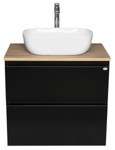 ALTAIR szafka z płytą 68 cm, dąb czarny mat/emporio