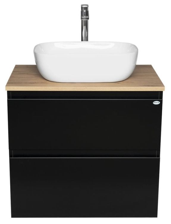 ALTAIR szafka z płytą 68 cm, dąb czarny mat/emporio