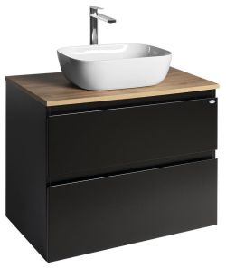 ALTAIR szafka z płytą 78,5 cm, dąb czarny mat/emporio