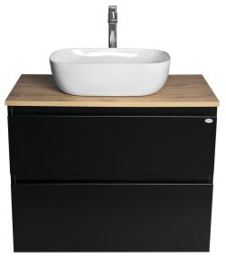 ALTAIR szafka z płytą 78,5 cm, dąb czarny mat/emporio