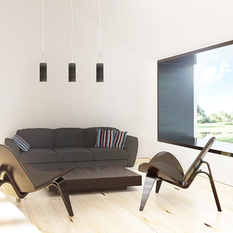 SANSSOUCI I wisząca czarna matowa   230V E27 42W