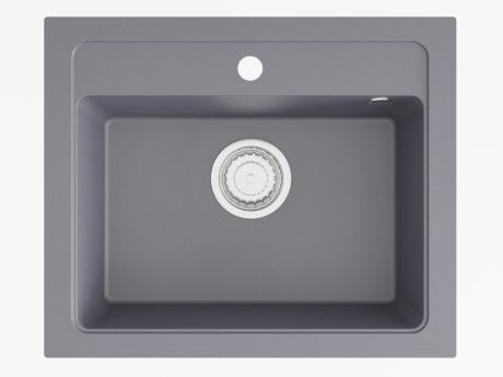 Przejdź do produktu Zlewozmywak granitowy jednokomorowy 58x48 cm Darfor DG016 grafit