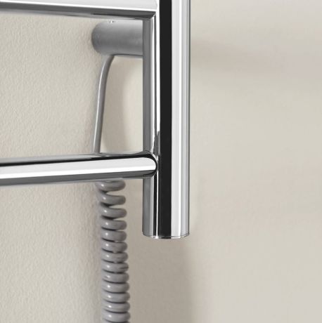 Przejdź do produktu REDONDO elektryczna suszarka na ręczniki, okrągła, 500x900 mm, 75 W, stal nierdzewna polerowana