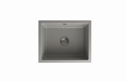 Zlewozmywak granitowy jednokomorowy 56x46 cm Darfor DG020  popiel