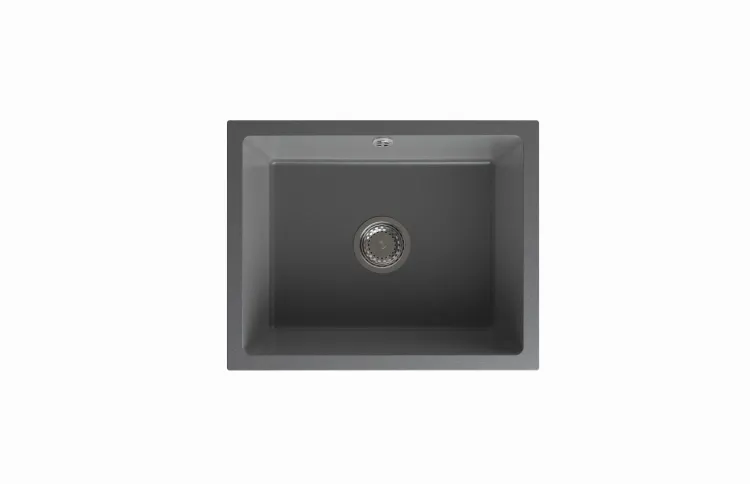 Zlewozmywak granitowy jednokomorowy 56x46 cm Darfor DG020  grafit