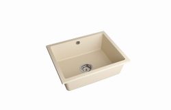 Zlewozmywak granitowy jednokomorowy 56x46 cm podwieszany Darfor DG020/P jaśmin